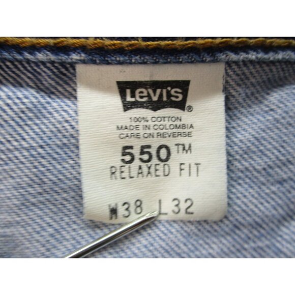 VTG Levi's Jeans Mens 38x32 Blue Denim Relaxed Fit Straight 550 Y2K Pants - Picture 7 of 13